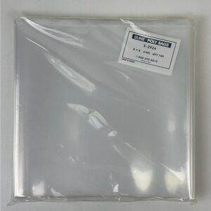 (Qty 100) ULINE 8 x 8" 4 Mil Industrial Open Top Poly Bags